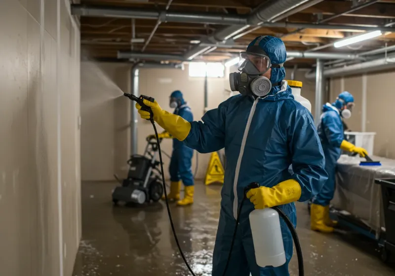 Basement Sanitization and Antimicrobial Treatment process in Eleele, HI