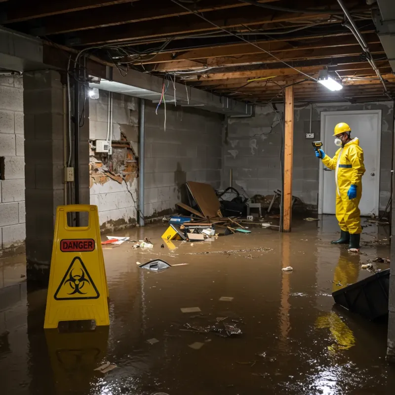 Flooded Basement Electrical Hazard in Eleele, HI Property